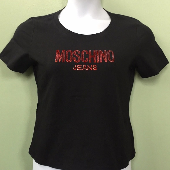 Moschino Women's Black Short Sleeve Top Size 14 - Picture 1 of 8